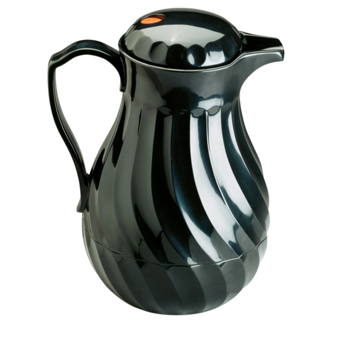 Vollrath® 52144 SwirlServe® Black 64 Ounce Beverage Server