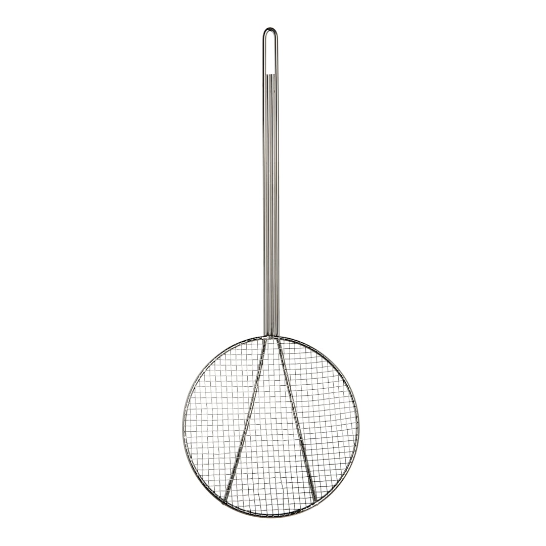 Carlisle 601528 8" Chrome Plated Nickel Steel Mesh Skimmer