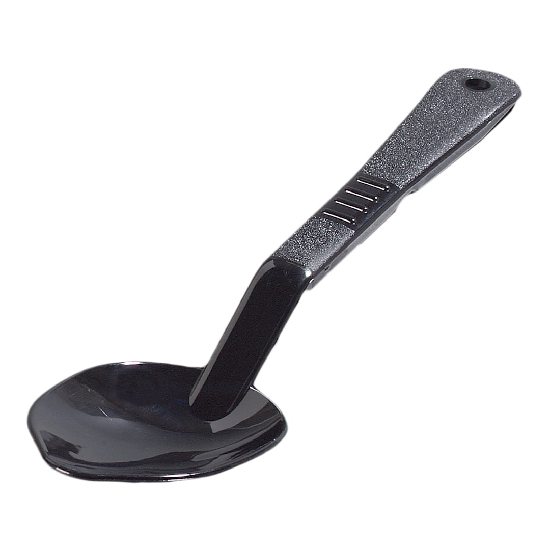 Carlisle 441503 11" High-Heat Solid Black Serving Spoon
