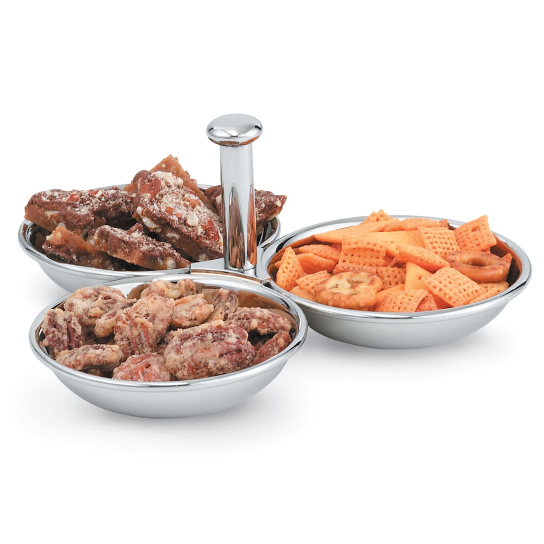 Vollrath® 46636 3-Compartment S/S 12 Ounce Condiment Server