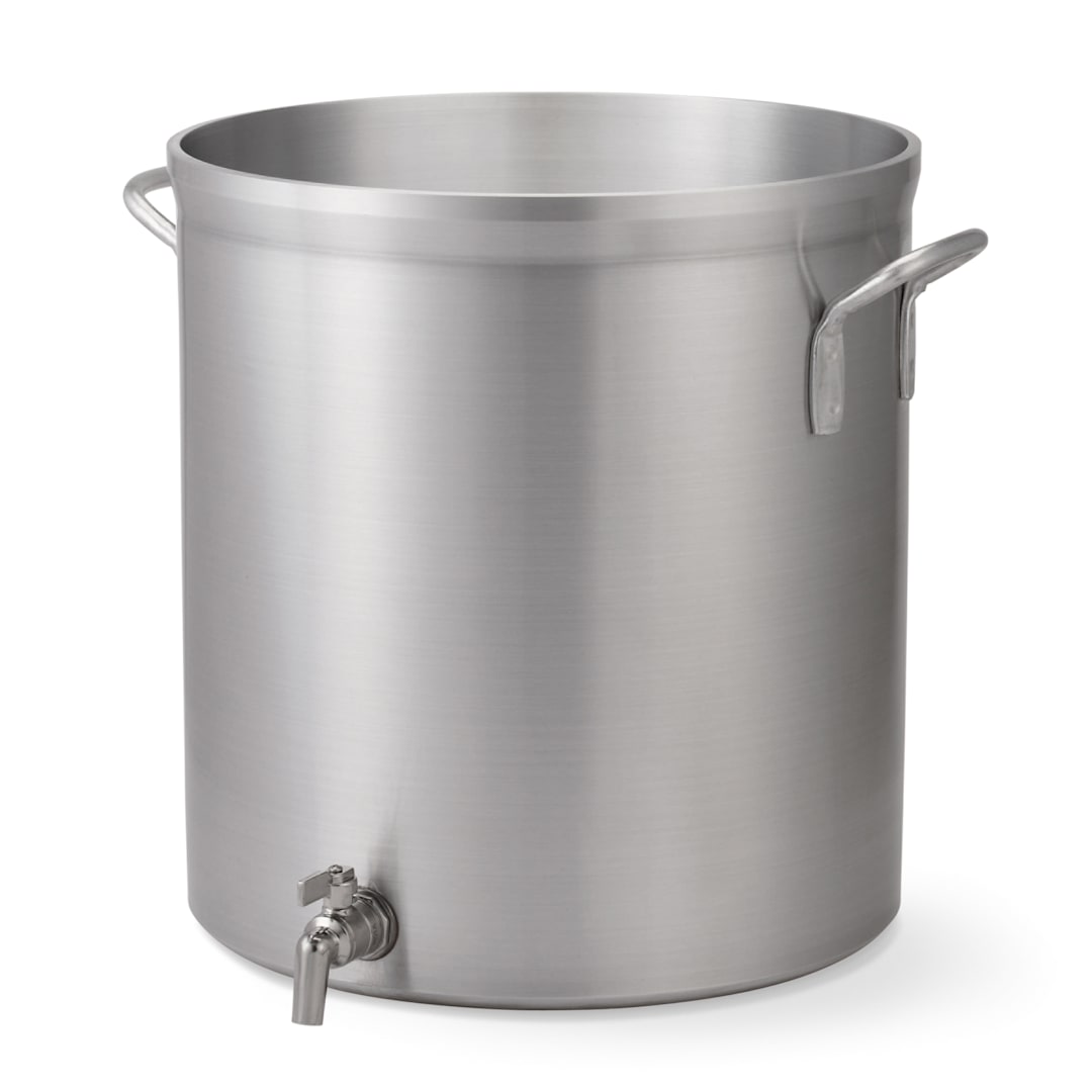 Vollrath 68691 Classic Select 100 Quart Aluminum Stock Pot w/ Faucet