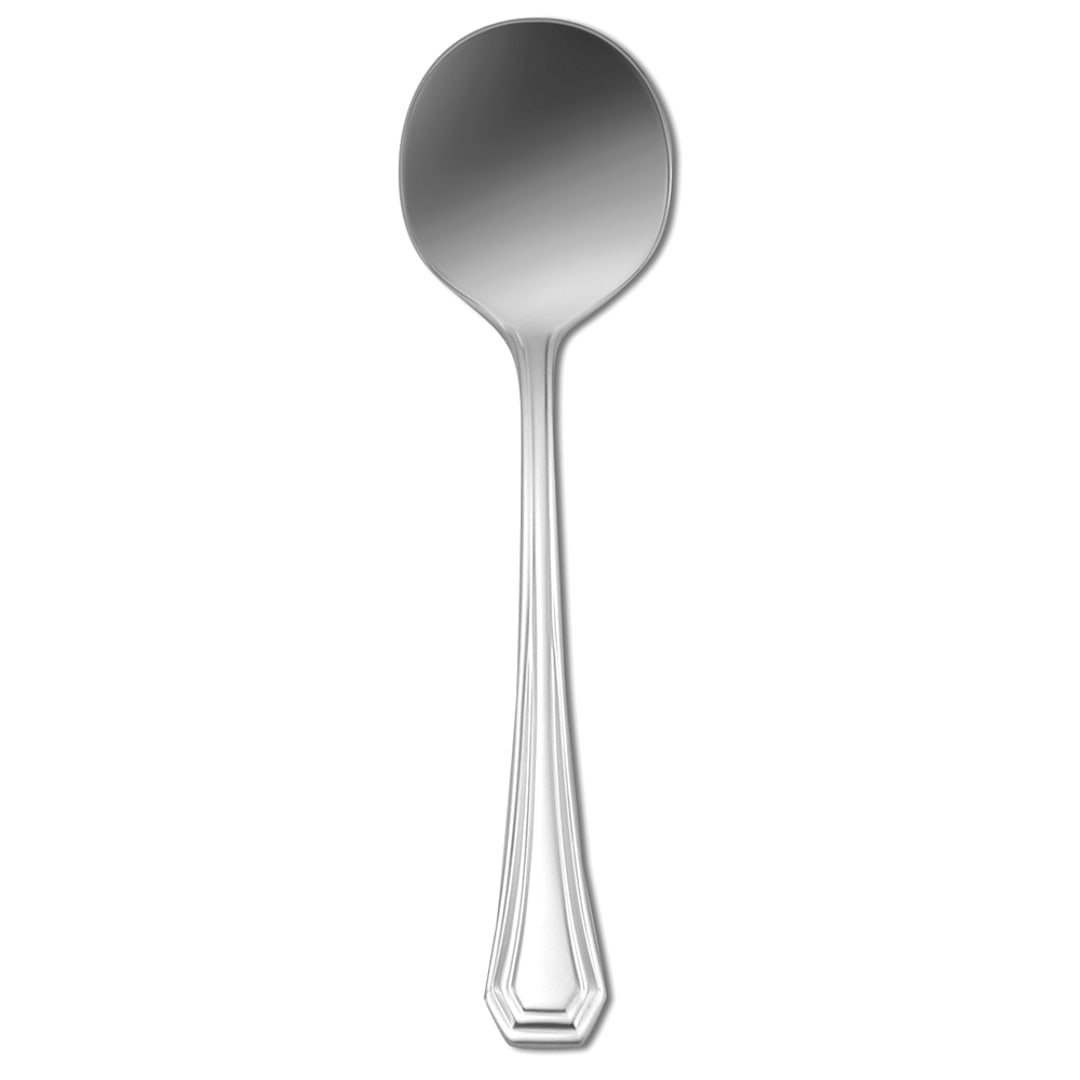 1880 Hospitality T246SBLF Lido S/S 6-1/4" Bouillon Spoon - Dozen