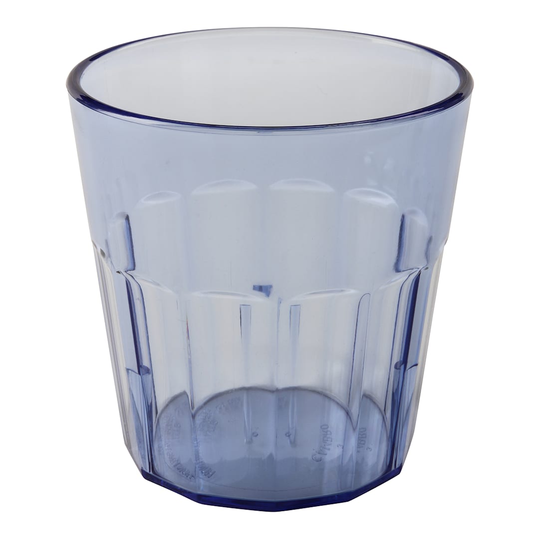 Cambro NT9401 Newport Slate Blue 9 Oz. Fluted Tumbler