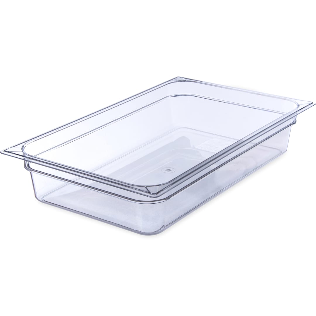 Carlisle 10201B07 StorPlus Clear Full Size x 4" D Food Pan