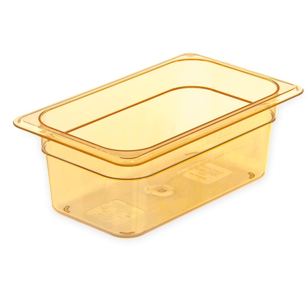 Carlisle 3088113 StorPlus 2.8 Qt. Amber 1/4-Size Food Pan