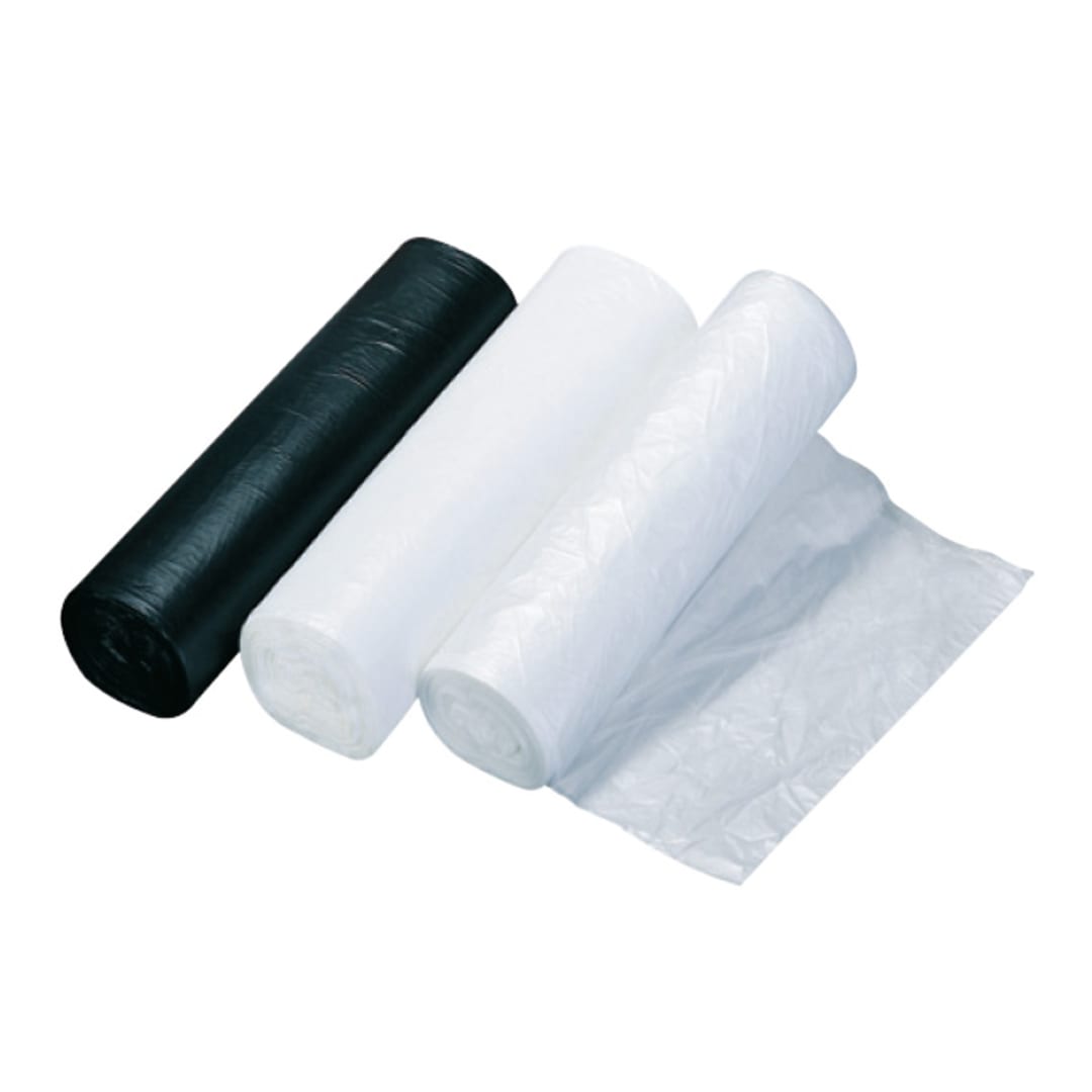 Rollpak RH1037N 20 / 30 Gallon Clear Trash Can Liner Roll