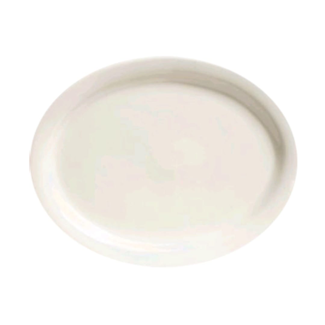 Tuxton TNR-014 Nevada 13-1/4" Eggshell Oval Platter