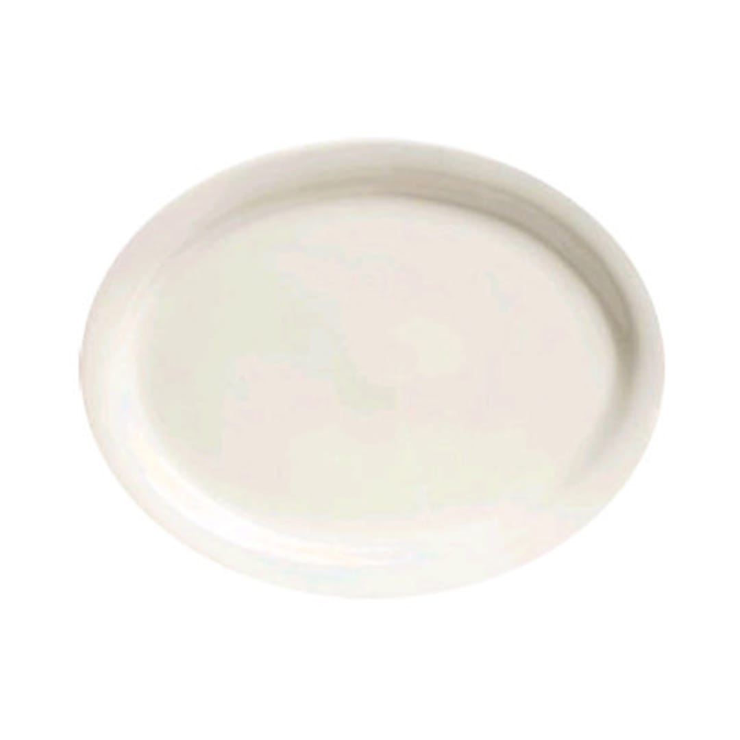 Tuxton TNR-013 Nevada 11-1/2" Eggshell Oval Platter