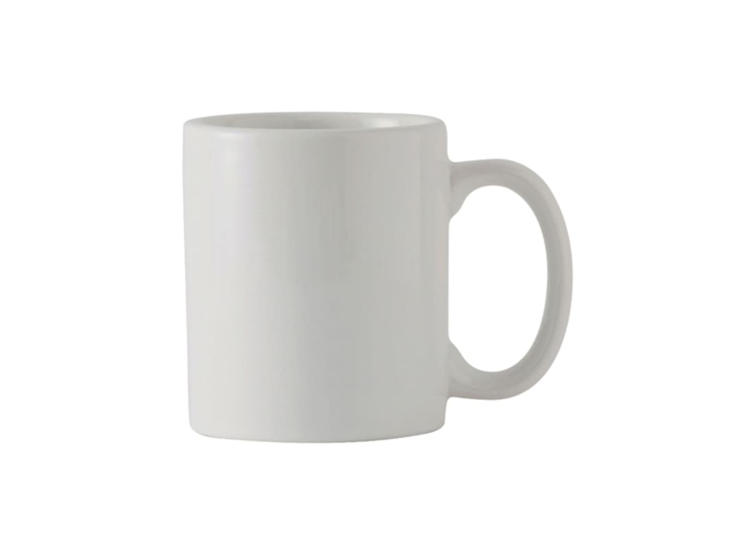 Tuxton BWM-1202 12 Oz. White C-Handle Mug