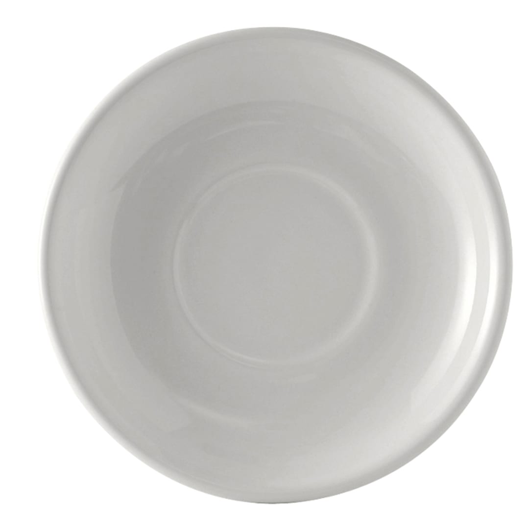 Tuxton BWE-066 6-3/4" White Cappuccino Saucer