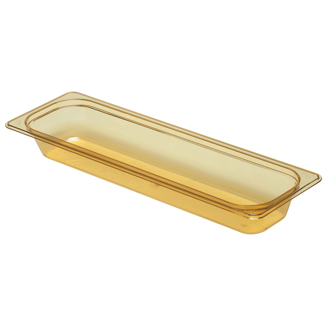 Cambro 22LPHP150 Amber 1/2 Size Long x 2.5" Deep Food Pan