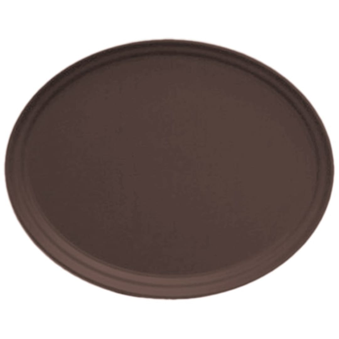 Cambro 2900CT138 Camtread Tavern Tan 28-7/8" x 23-1/2" Oval Tray