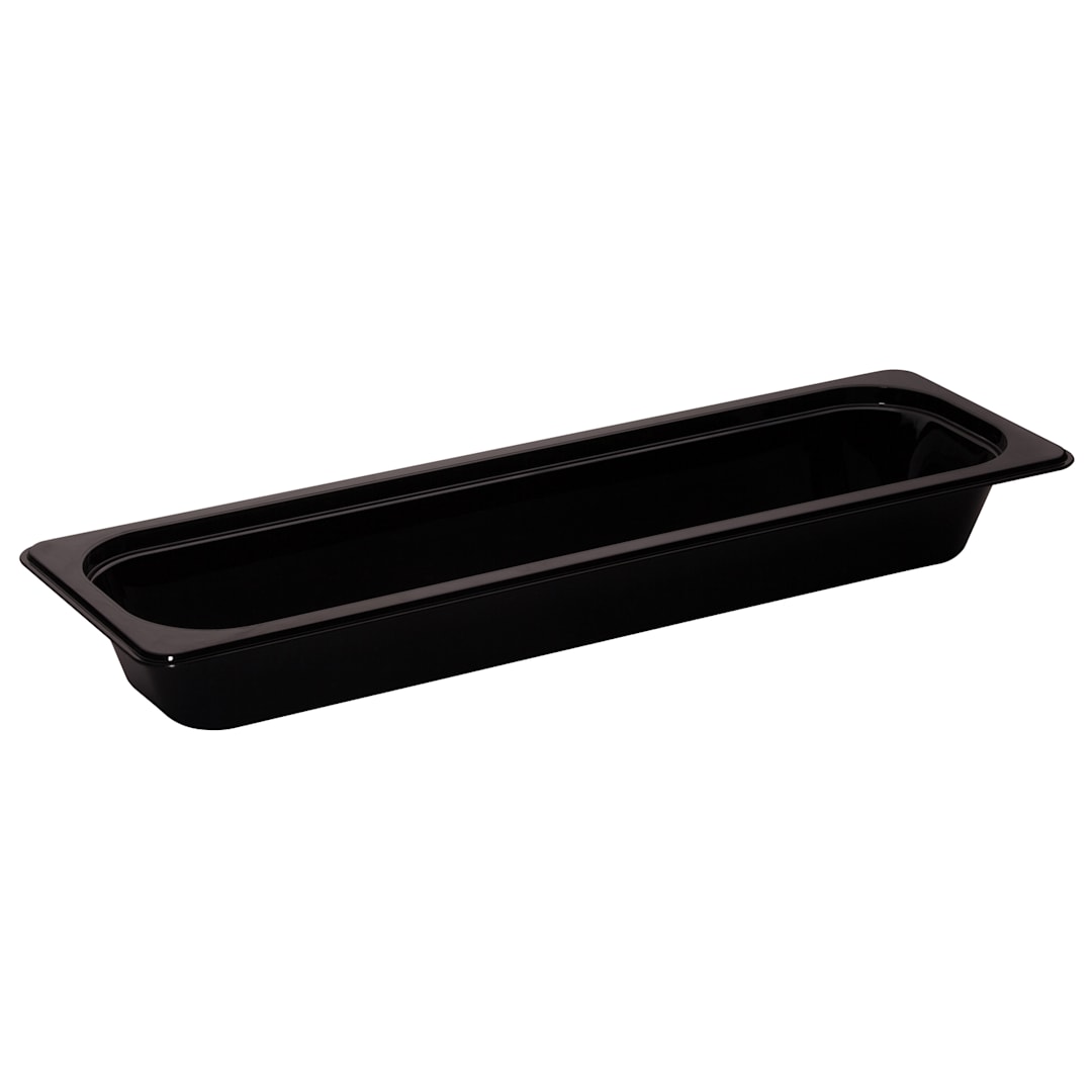 Cambro 22LPHP110 Black High Heat 1/2 Size Long x 2-1/2"H Food Pan