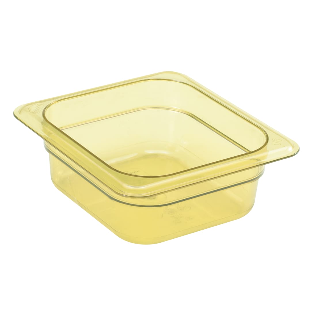 Cambro® 62HP150 Amber High Heat 1/6 Size x 2.5"D Food Pan