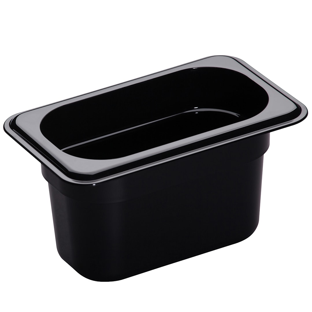 Cambro 94CW110 Camwear Black 1/9 Size x 4" D Food Pan