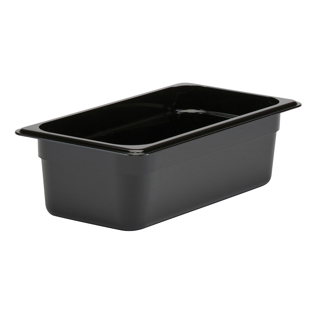 Cambro 34CW110 Camwear Black 1/3 Size x 4" D Food Pan