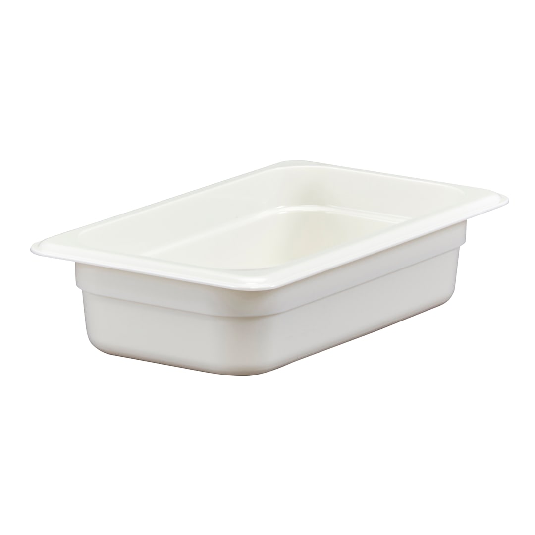 Cambro 42CW148 Camwear White 1/4 Size x 2.5" D Food Pan