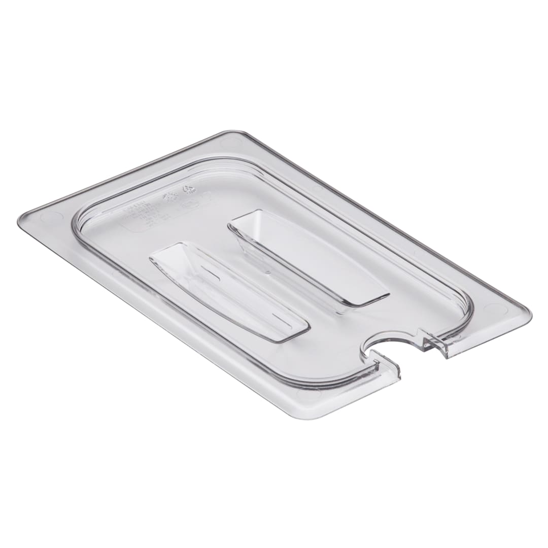Cambro 40CWCHN135 Camwear 1/4 Size Notched Food Pan Cover with Handle