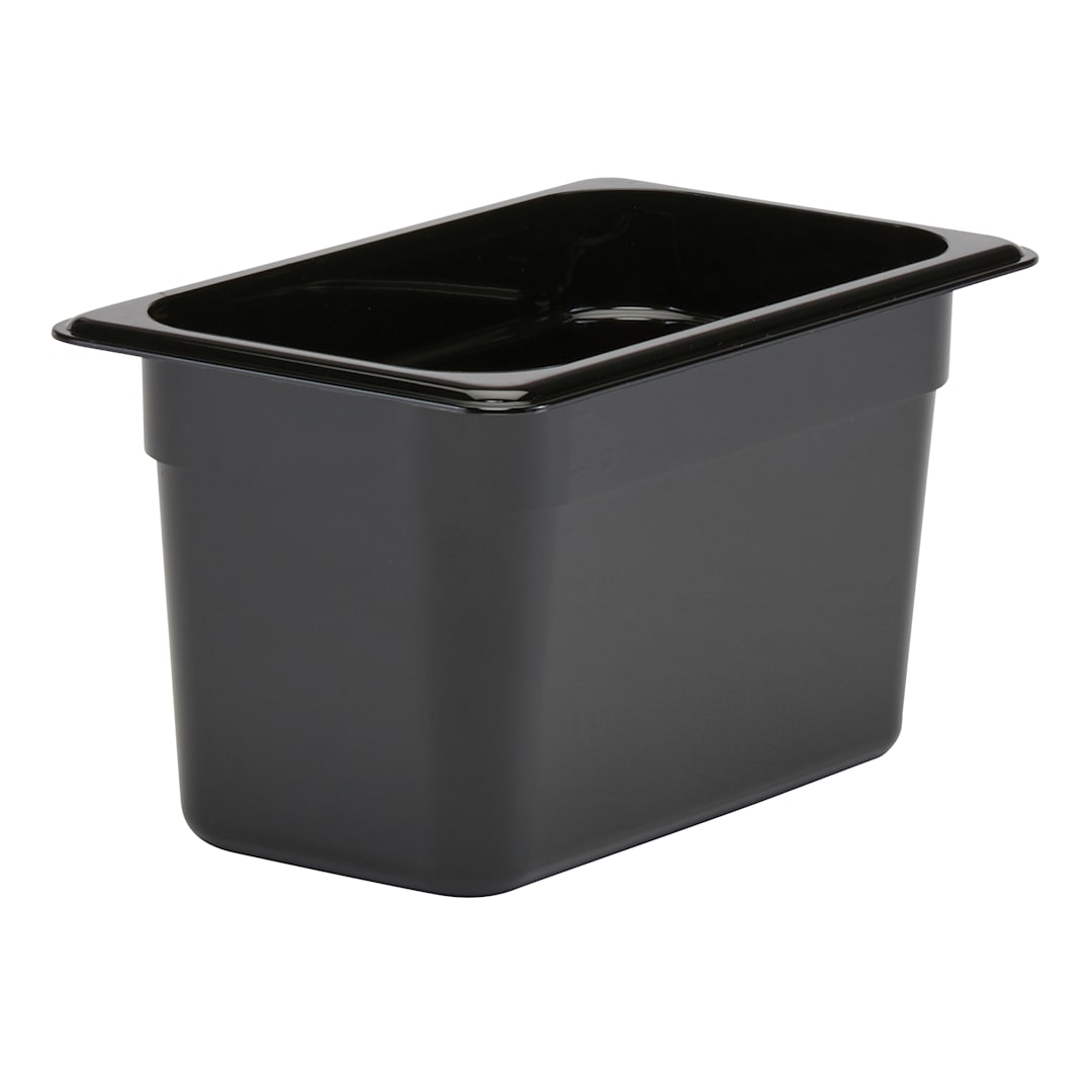 Cambro 46CW110 Camwear Black 1/4 Size x 6" D Food Pan