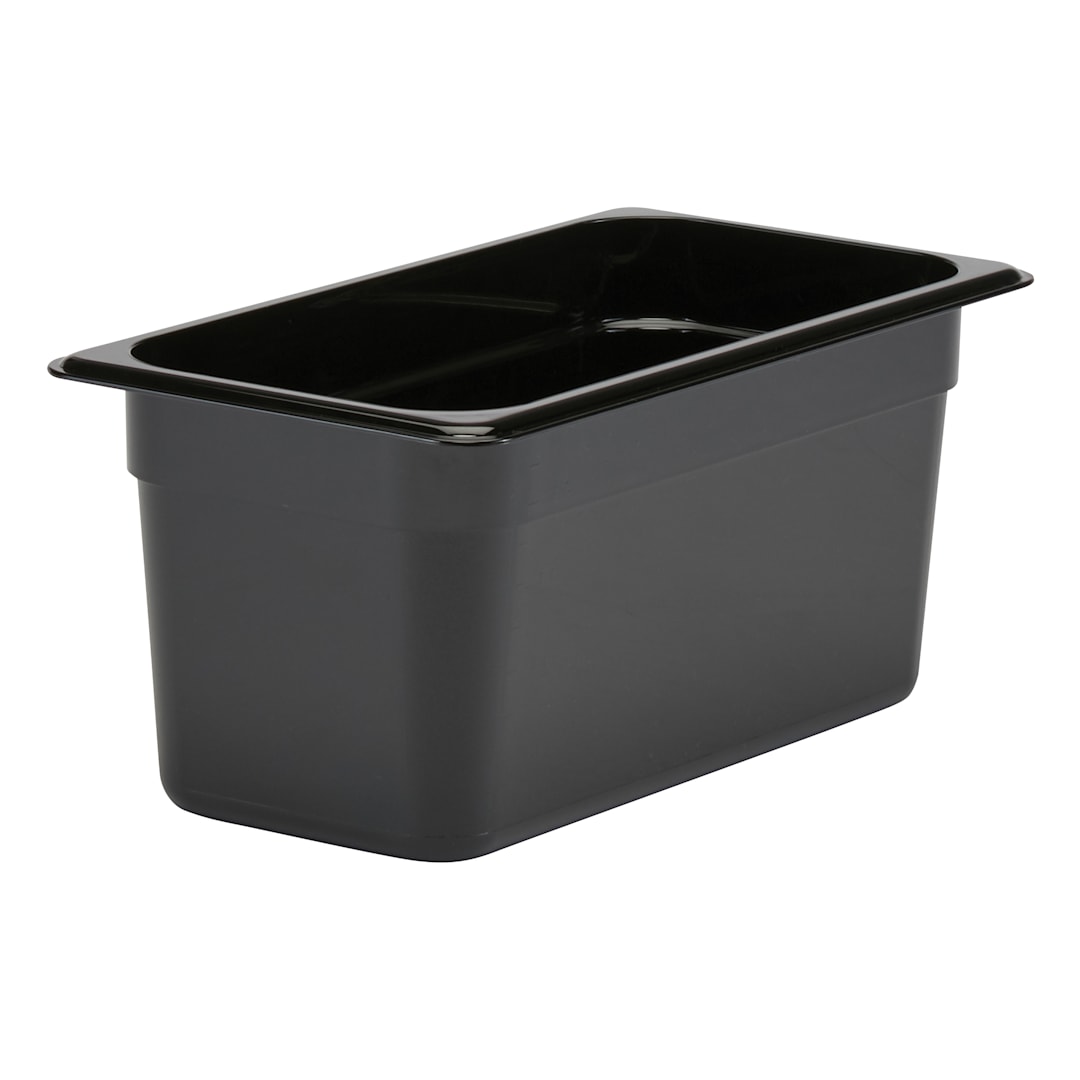 Cambro 36CW110 Camwear Black 1/3 Size x 6" D Food Pan