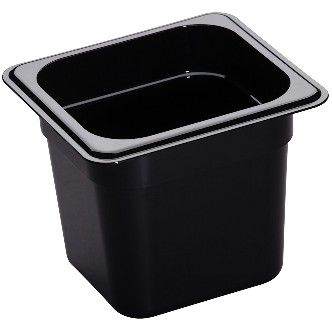 Cambro® 66HP110 Black High Heat 1/6 Size x 6" Deep Food Pan