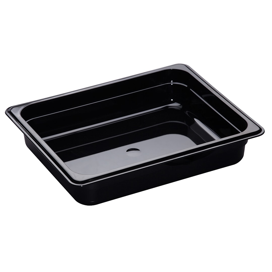 Cambro 22HP110 Black High Heat 1/2 Size x 2-1/2" D Food Pan