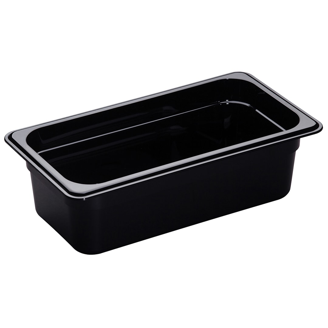 Cambro® 34HP110 Black High Heat 1/3 Size x 4" D Food Pan
