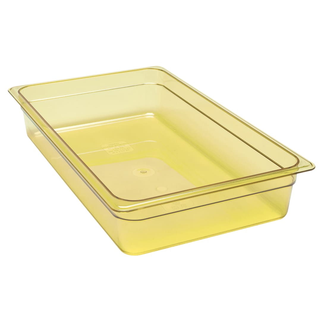 Cambro 14HP150 Amber High Heat Full Size x 4" D Food Pan