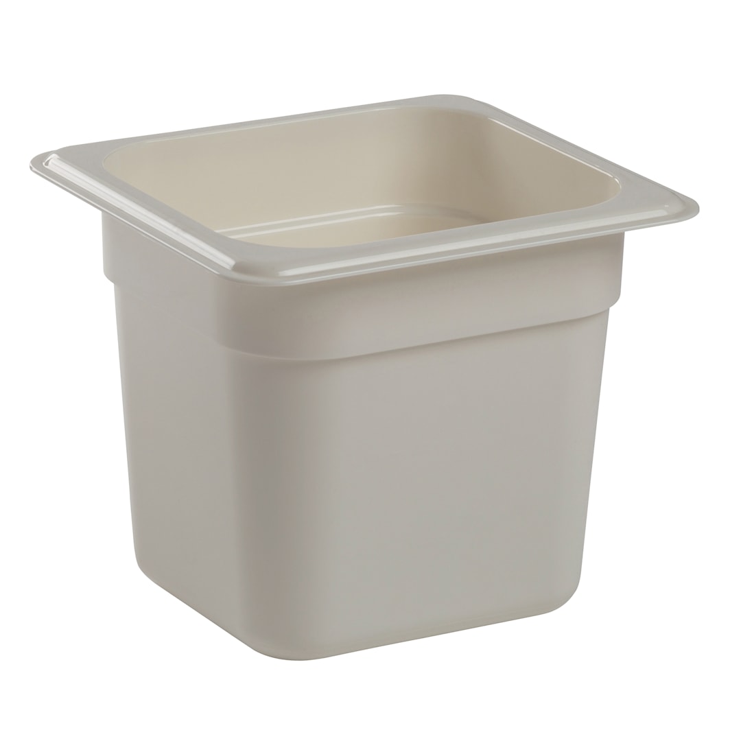Cambro 66CW148 Camwear White 1/6 Size x 6" D Food Pan