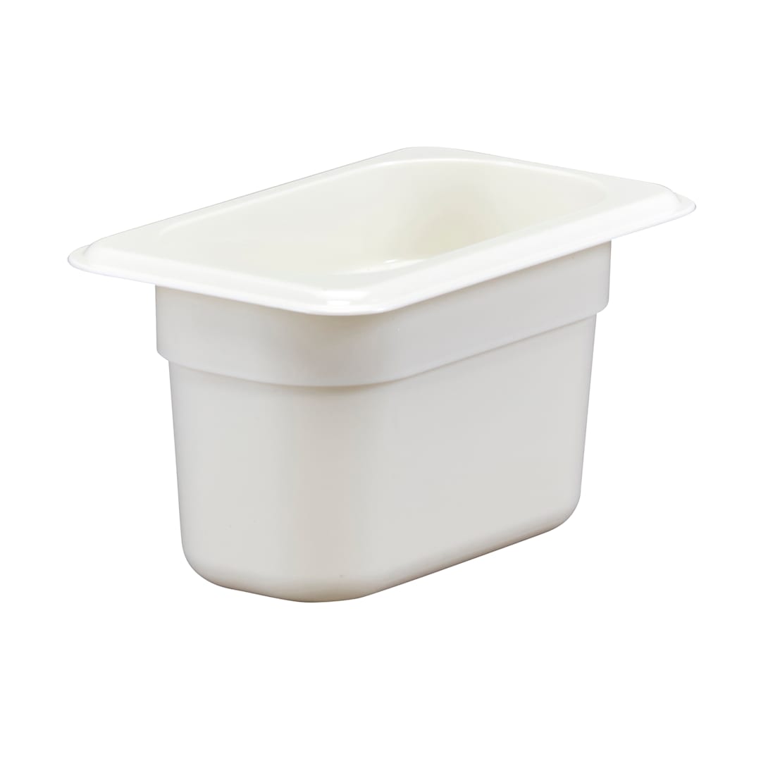 Cambro 94CW148 Camwear White 1/9 Size x 4" D Food Pan