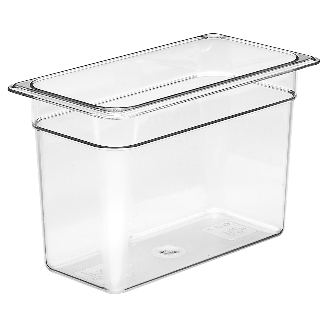 Cambro 38CW135 Camwear Clear 1/3 Size x 8" D Food Pan