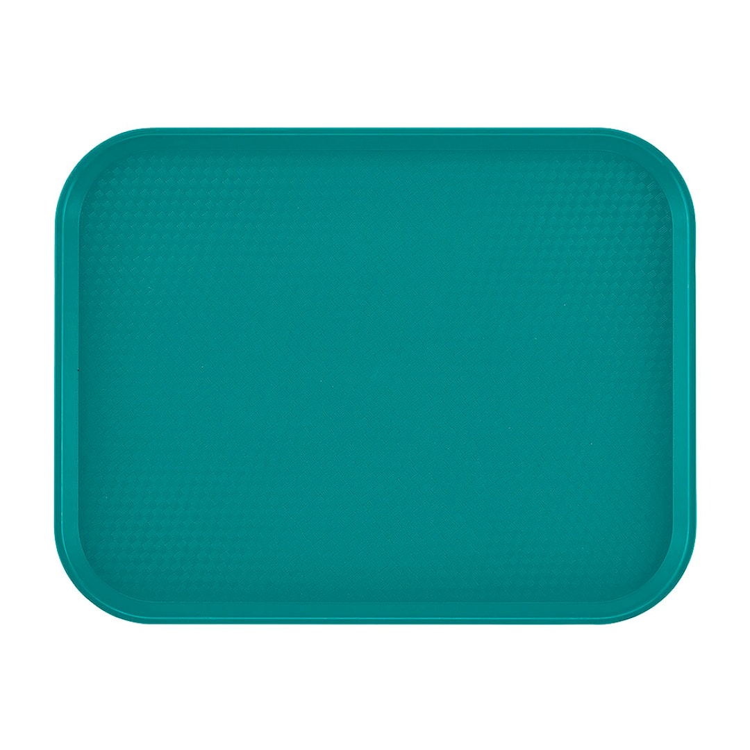 Cambro 1418FF414 Teal 14" x 18" Fast Food Tray - Dozen