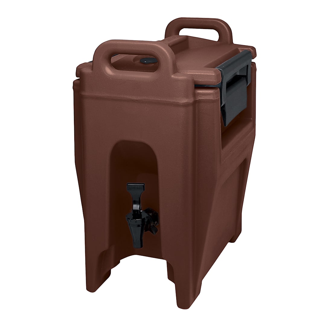 Cambro UC250131 Ultra Camtainer Dark Brown 2.75 Gal Beverage Carrier