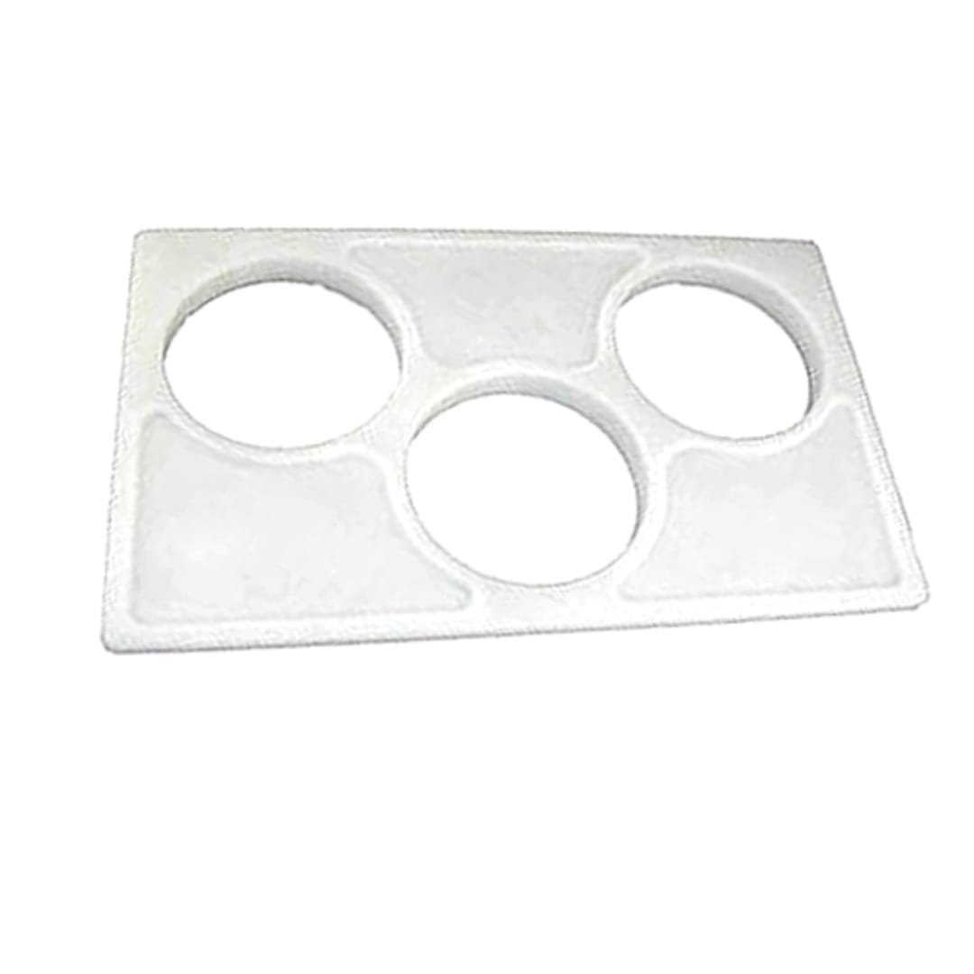 Cambro CPH3148 White 3-Crock Holder for Food Bars