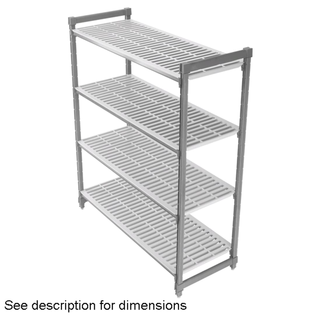 Cambro CPU183672V4480 Camshelving 18" x 36" x 72" 4-Shelf Vented Kit