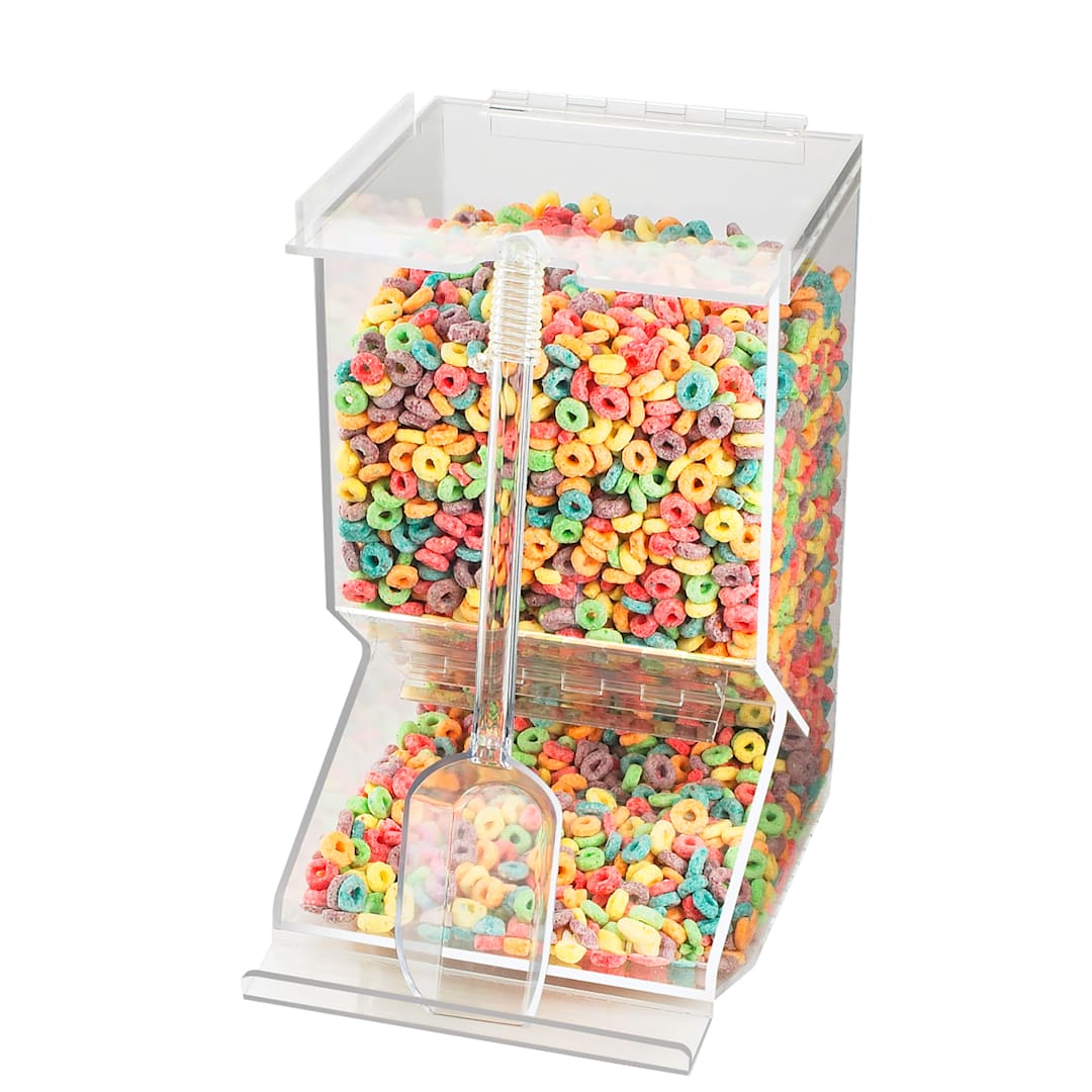Cal-Mil 656 Bulk Stackable Clear Cereal Dispenser with Scoop