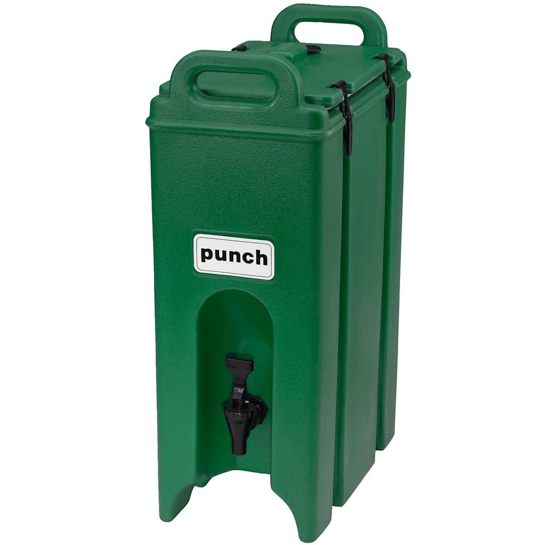 Cambro 500LCD519 Camtainer Green 4.75 Gal. Insulated Beverage Server