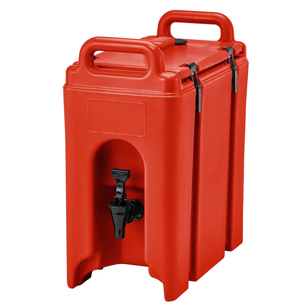 Cambro 250LCD158 Camtainer Red 2.5 Gal. Insulated Beverage Camtainer