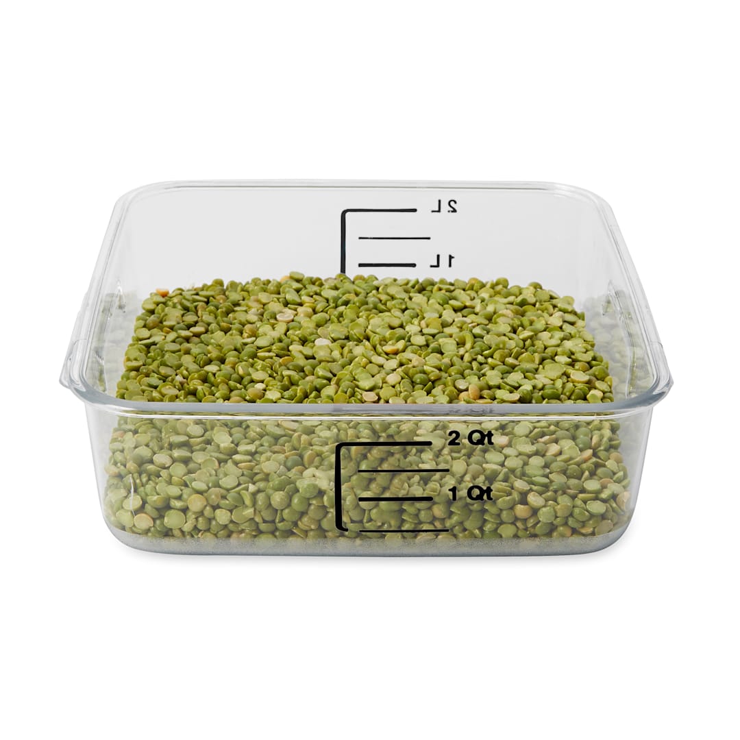 Rubbermaid FG630200CLR Clear Space Saving 2 Quart Square Container