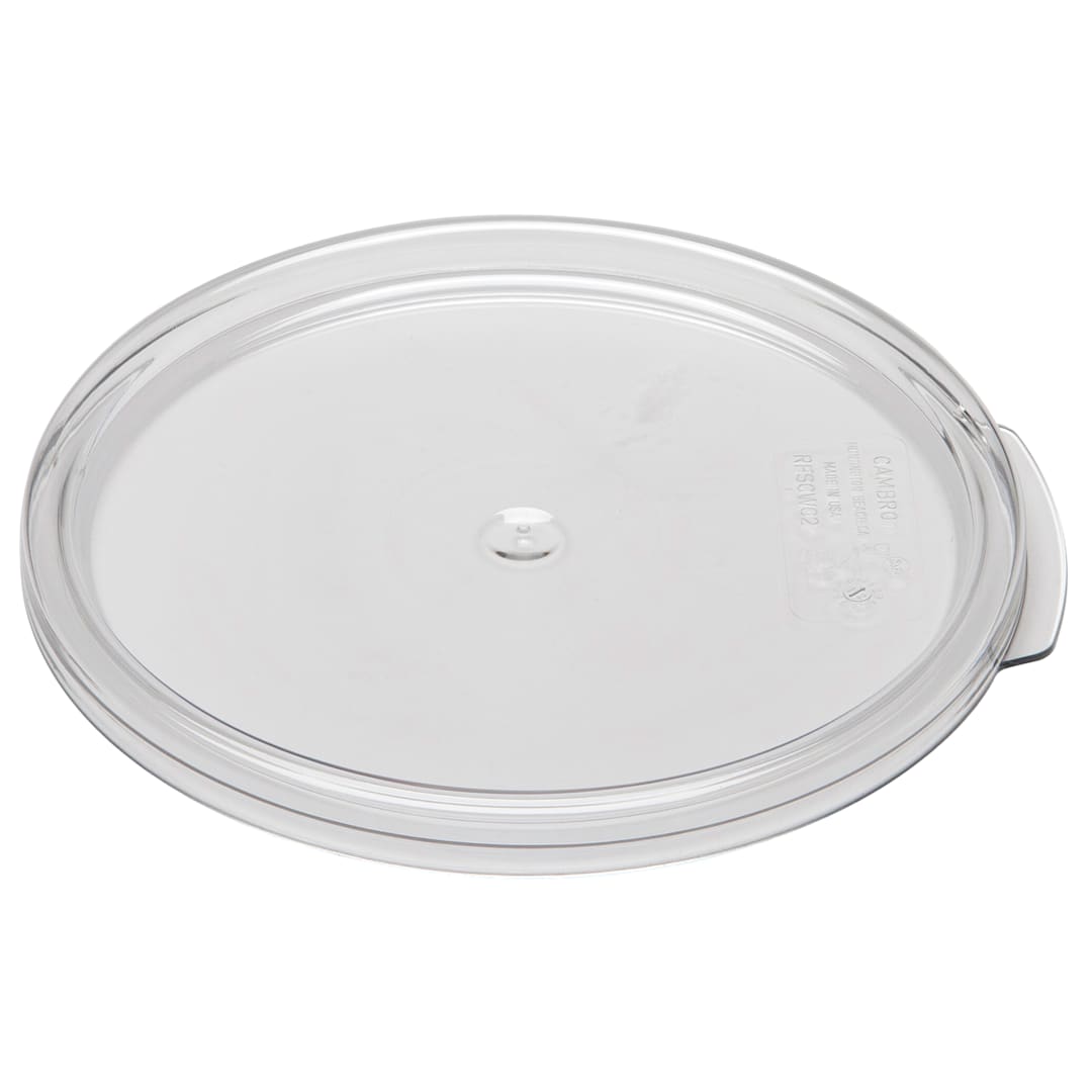 Cambro RFSCWC2135 Camwear Clear Lid for 2 & 4 Qt Round Containers