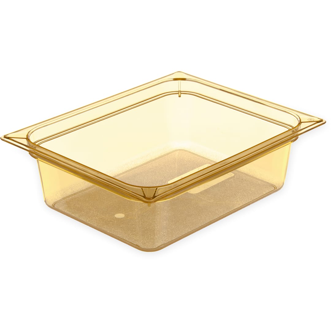 Carlisle 10421B13 StorPlus 5.6 Qt Half-Size Amber Food Pan