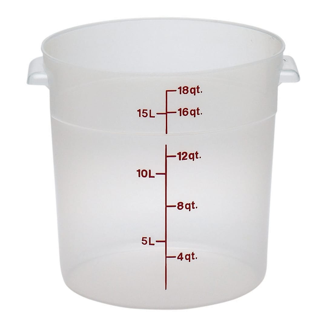 Cambro RFS18PP190 Translucent Round 18 Qt Storage Container