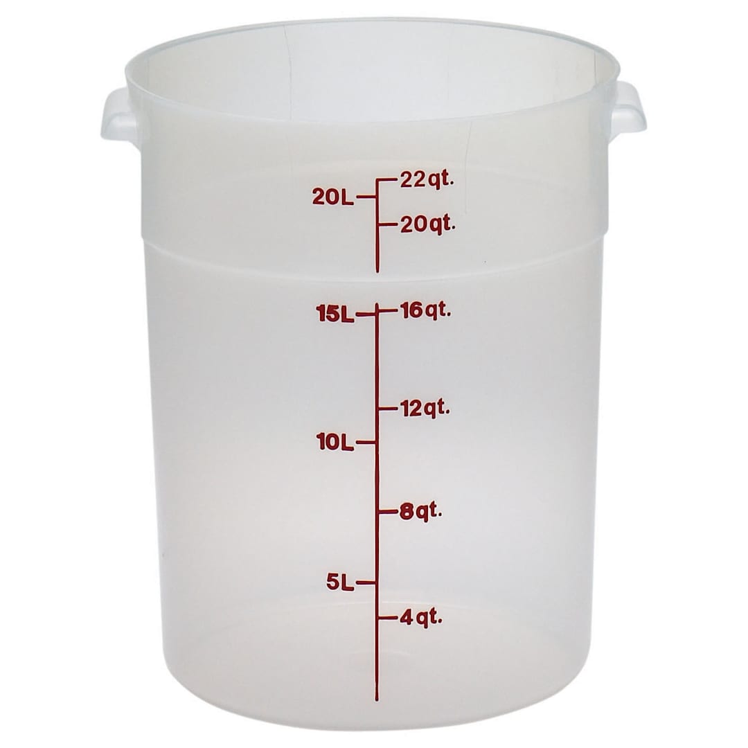 Cambro RFS22PP190 Translucent Round 22 Qt Storage Container