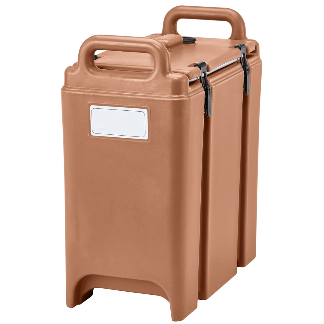 Cambro 350LCD157 Camtainer Coffee Beige 3.375 Gallon Soup Carrier