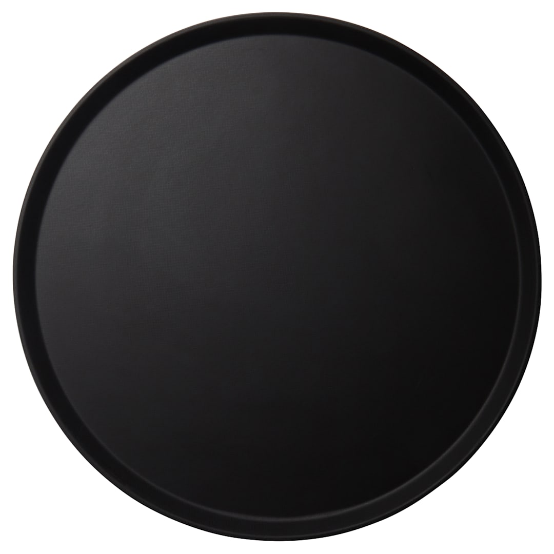 Cambro 1950CT110 Camtread Black Low Profile 19" Round Tray