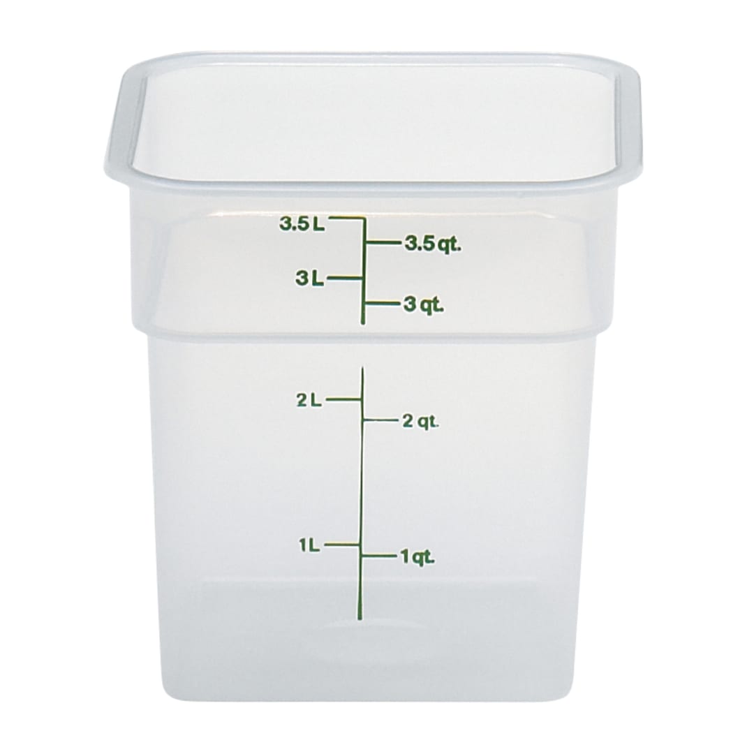 Cambro 4SFSPP190 Translucent Camwear CamSquare 4 Qt. Container
