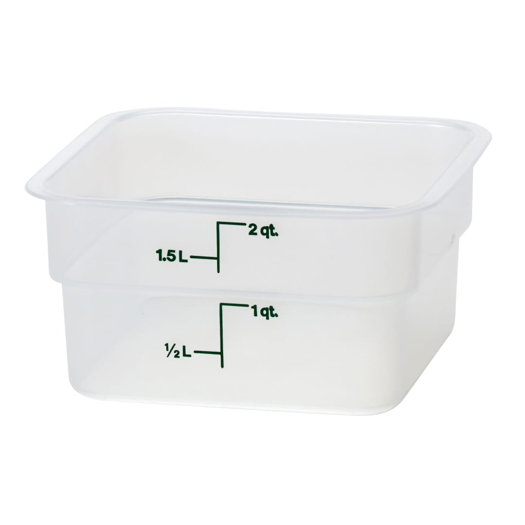 Cambro 2SFSPP190 Translucent Camwear CamSquare 2 Qt. Container