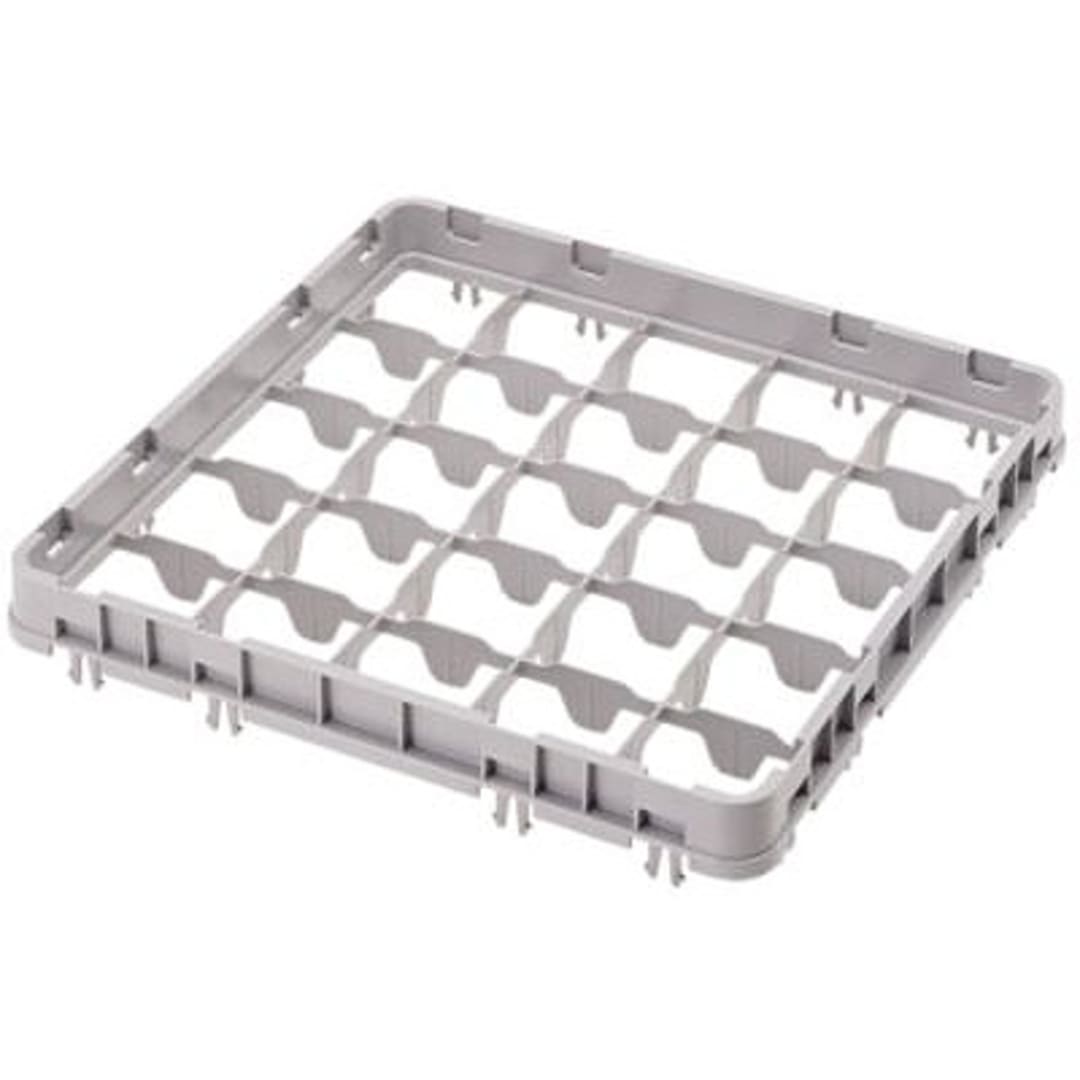 Cambro 25E2151 Camrack Soft Gray 25-Compt Half Drop Camrack Extender