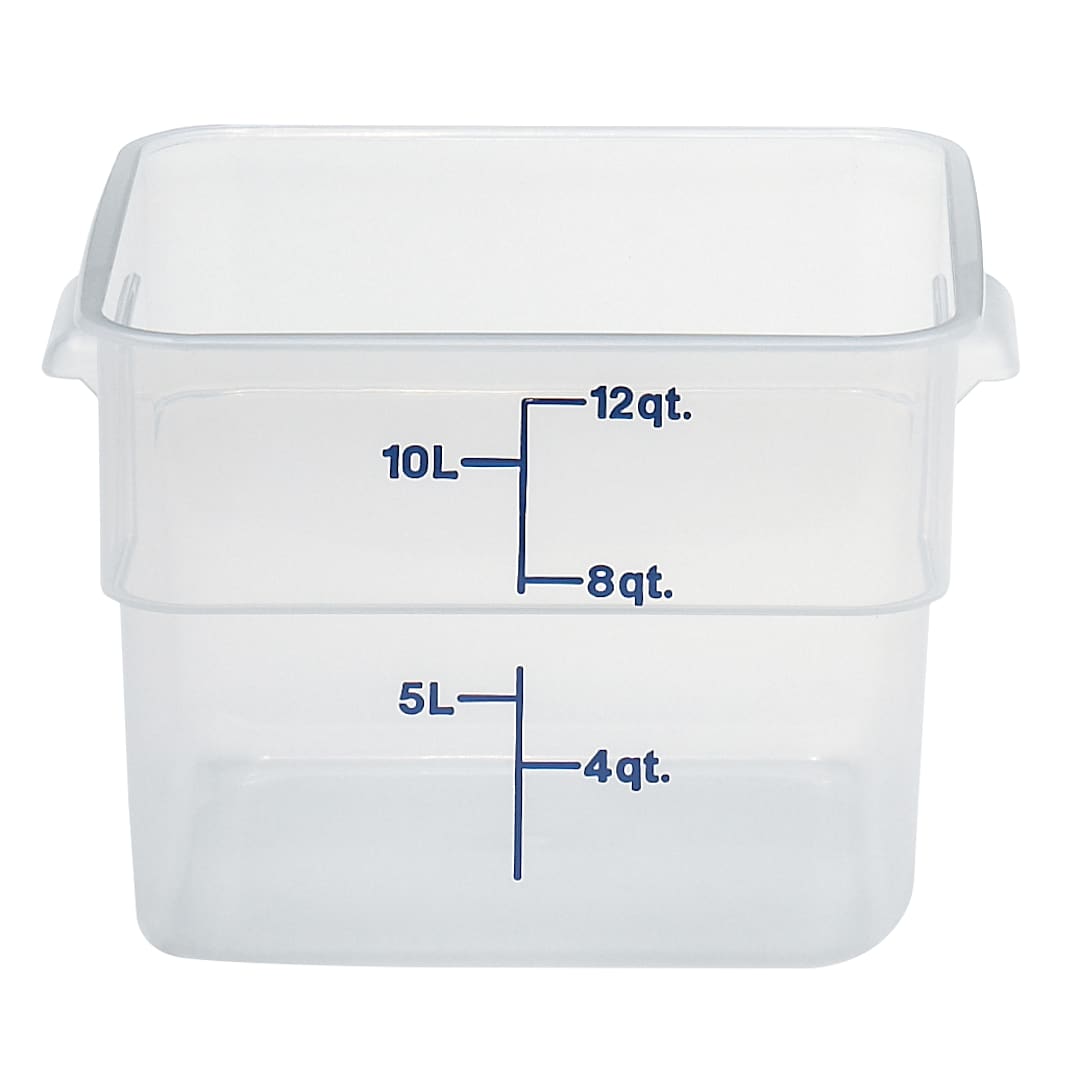 Cambro 12SFSPP190 Translucent Camwear CamSquare 12 Qt. Container