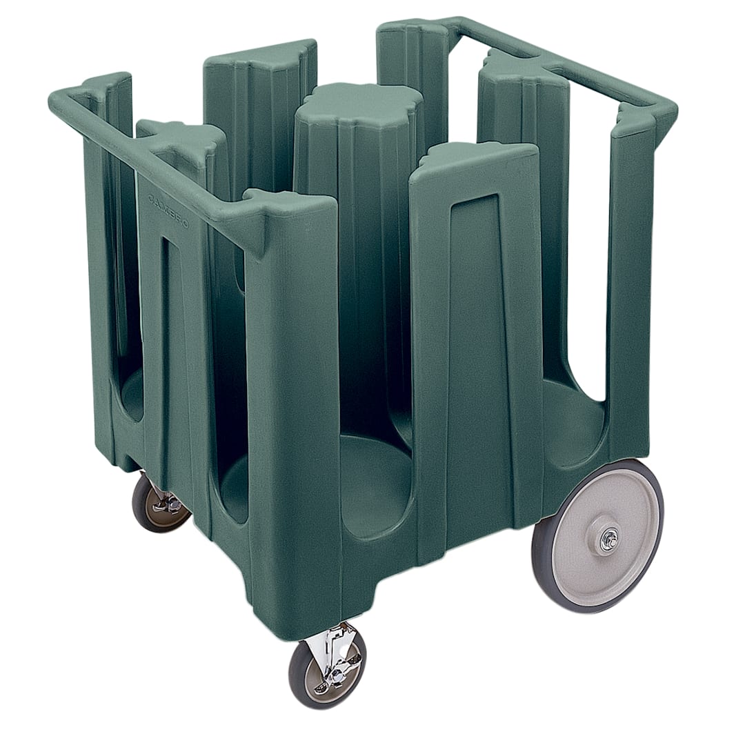 Cambro DC1225191 Granite Gray Poker Chip Style Dish Caddy w/ 4 Columns